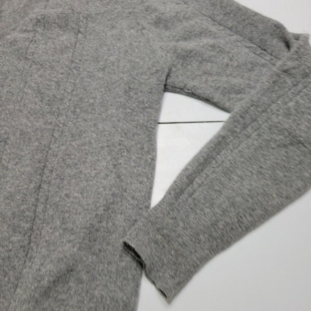 Jon Hatmaker Cardigan Mens Store Large Grey Lambswool Long Sleeve Sweater - Picture 2 of 12